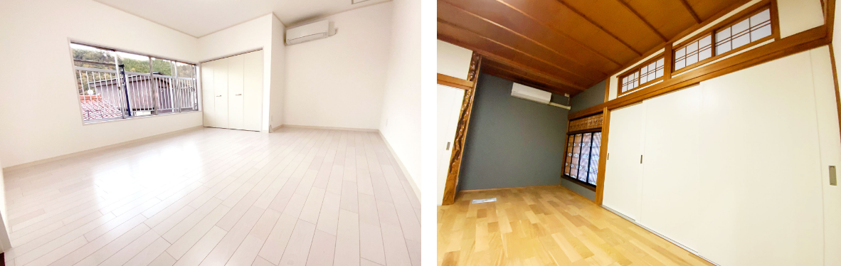 明るい洋室和モダンな部屋